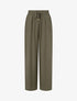 Pantalon ample à taille élastiquée - Kaki - 1