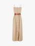 Robe unie effet lin - Beige - 1