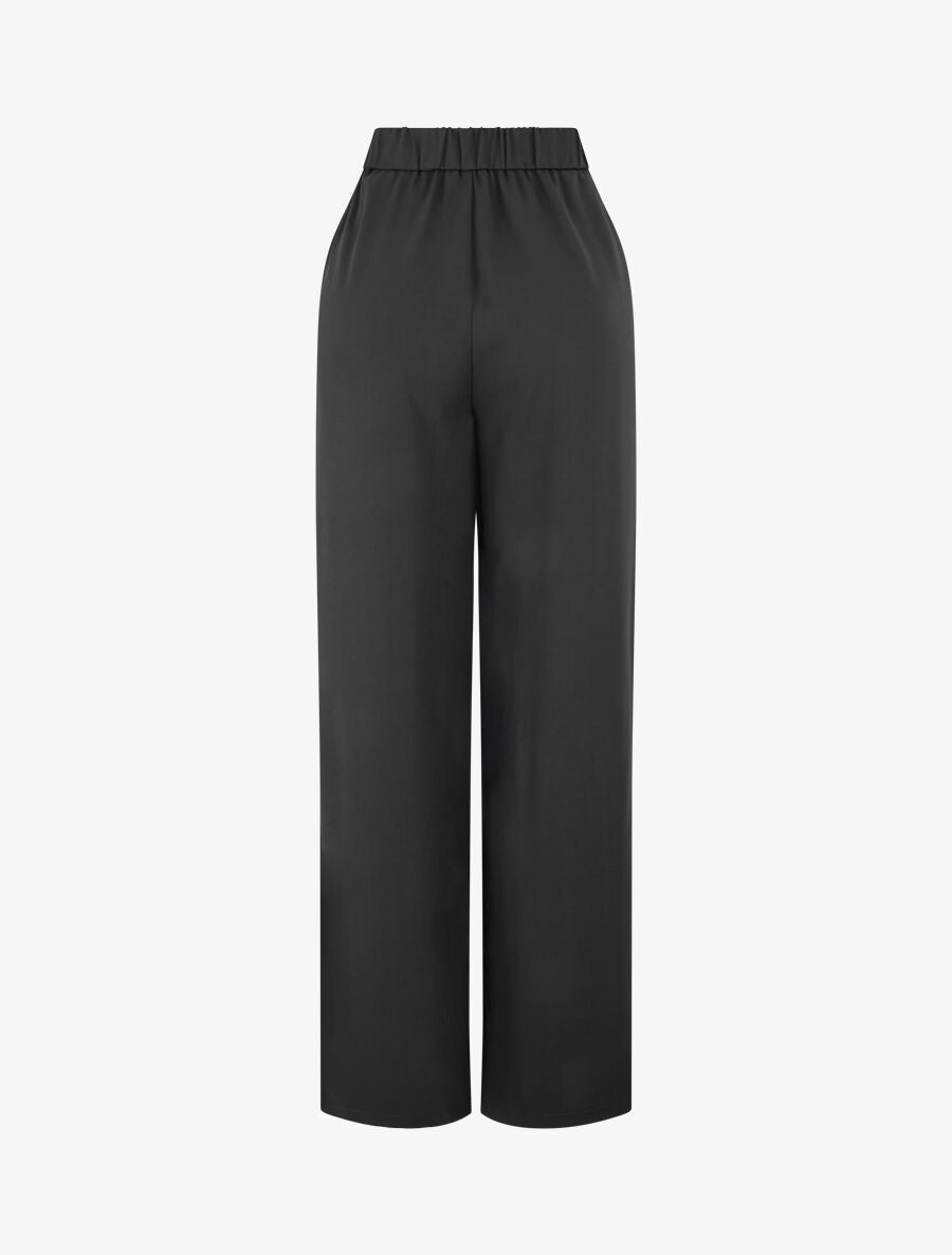 Pantalon ample à détail doré - Noir - 2