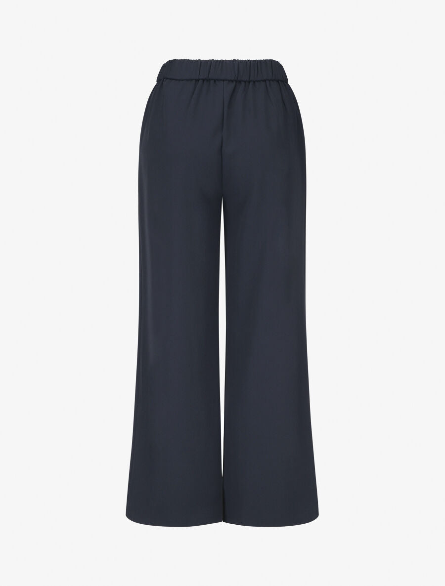 Pantalon ample à boucle style noeud - Marine - 2
