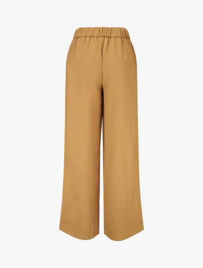 Pantalon ample à boucle fantaisie - Camel - 2