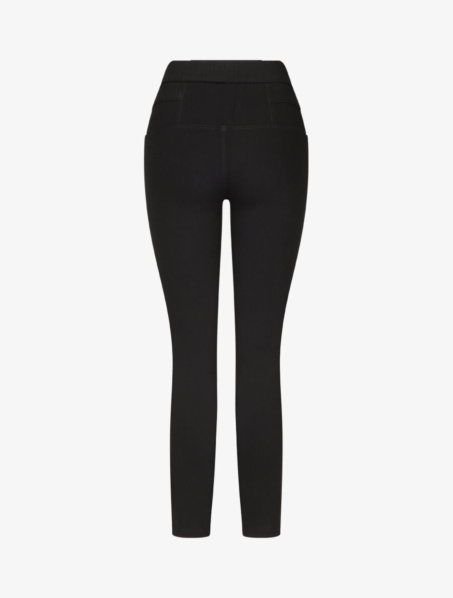 Jegging style pantalon à pont - Noir - 2