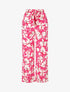 Pantalon fluide à imprimé fleuri - Fushia - 1