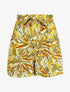 Short élastiqué imprimé mandala - Vert - 5