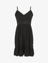Robe évasée à fines bretelles - Noir - 1