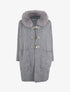 Gilet long uni à boutons à bascule - Gris - 5