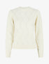 Pull droit uni à col rond - Blanc - 5