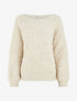 Pull droit en maille graphique - Beige - 5
