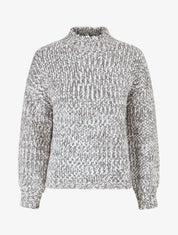 Pull en maille effet moucheté - Gris - 4