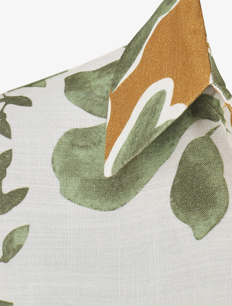 Ensemble chemise et pantalon imprimé floral - Vert - 5