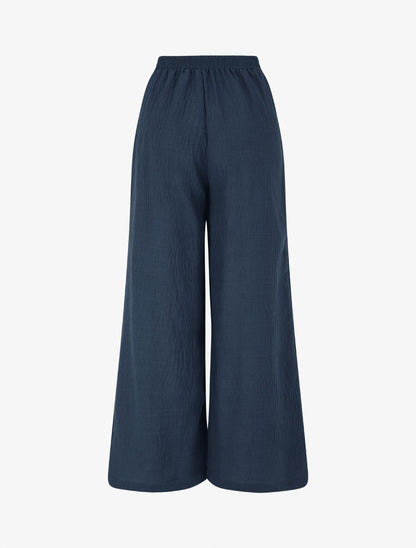 Ensemble top sans manches et pantalon - Bleu pétrole - 5