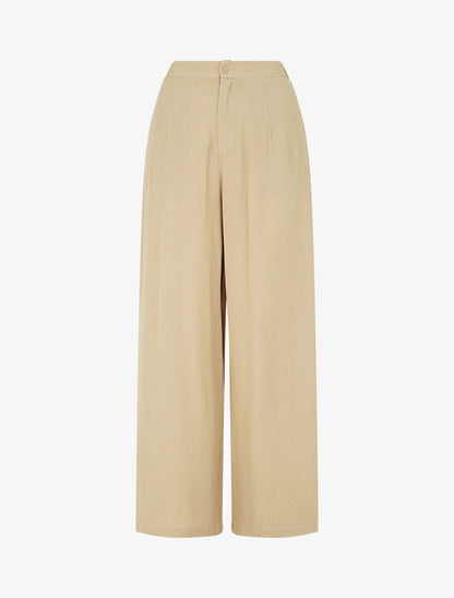 Ensemble top à nouer et pantalon - Beige - 4