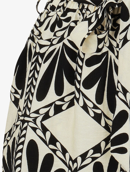 Short paper bag imprimé ikat - Noir - 3