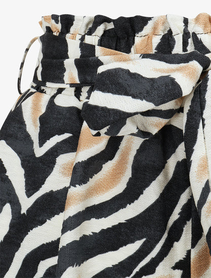 Short paper bag imprimé fantaisie - Noir - 3