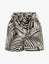 Short paper bag imprimé tropical - Noir - 4