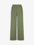 Pantalon uni droit effet lin - Kaki - 1