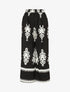 Pantalon droit imprimé ikat - Noir - 1