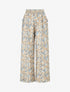 Pantalon élastiqué imprimé wax - Taupe - 1
