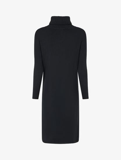 Robe pull à col roulé - Noir - 2