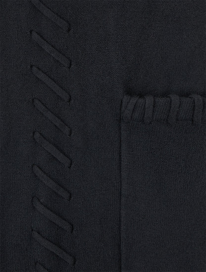 Robe pull à col roulé - Noir - 3