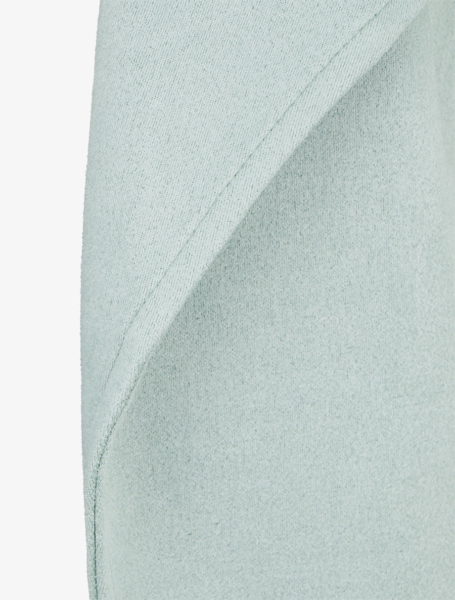 Veste en suédine à col châle - Vert d&