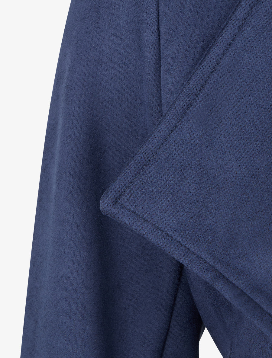 Chaqueta de ante con cuello chal - Marine