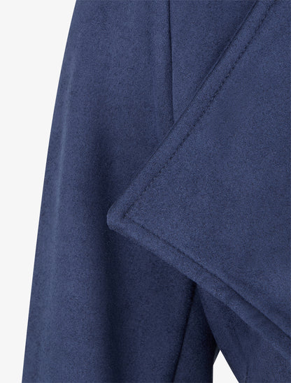 Chaqueta de ante con cuello chal - Marine