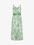 Robe évasée imprimé fantaisie - Vert - 1