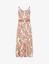 Robe évasée imprimé fantaisie - Vieux rose - 1