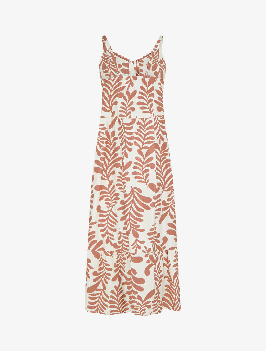 Robe évasée imprimé fantaisie - Vieux rose - 2