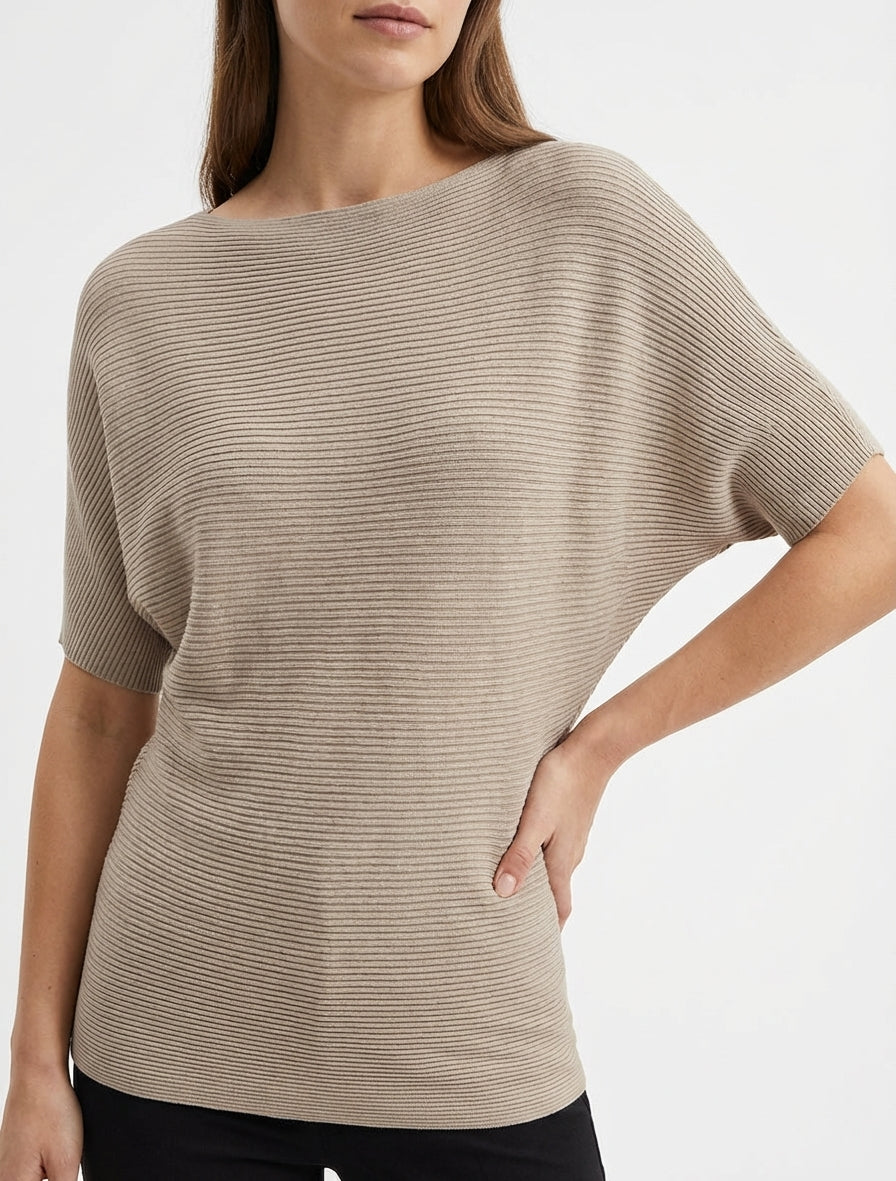 Top texturizado de manga corta - Topo