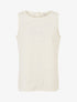 Top sans manches en tissu texturé - Beige clair - 1