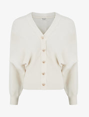 Pull à boutons décoratifs coeurs - Beige - 1