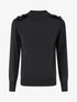 Pull uni pailleté à boutons décoratifs - Noir - 1