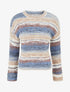 Pull coloré à manches à revers - Bleu - 1