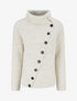 Pull uni à fermeture boutonnée - Beige - 1