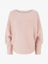 Pull en maille à manches longues chauves-souris - Rose - 1