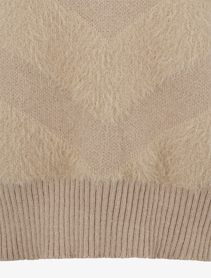 Pull uni duveteux - Beige - 3