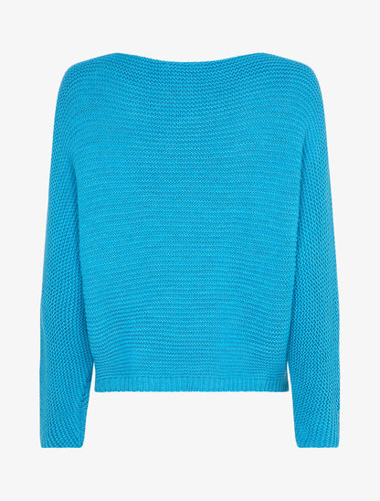 Pull à manches dolman - Turquoise - 2
