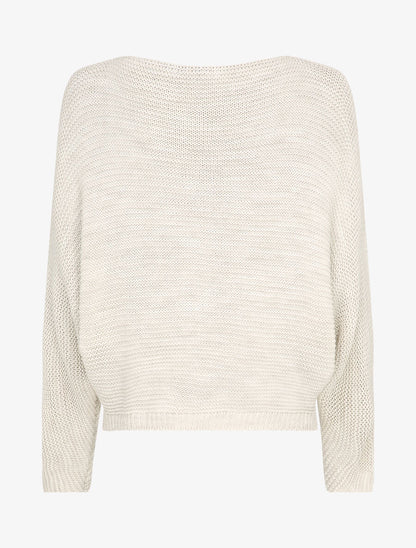 Pull à manches dolman - Beige - 2