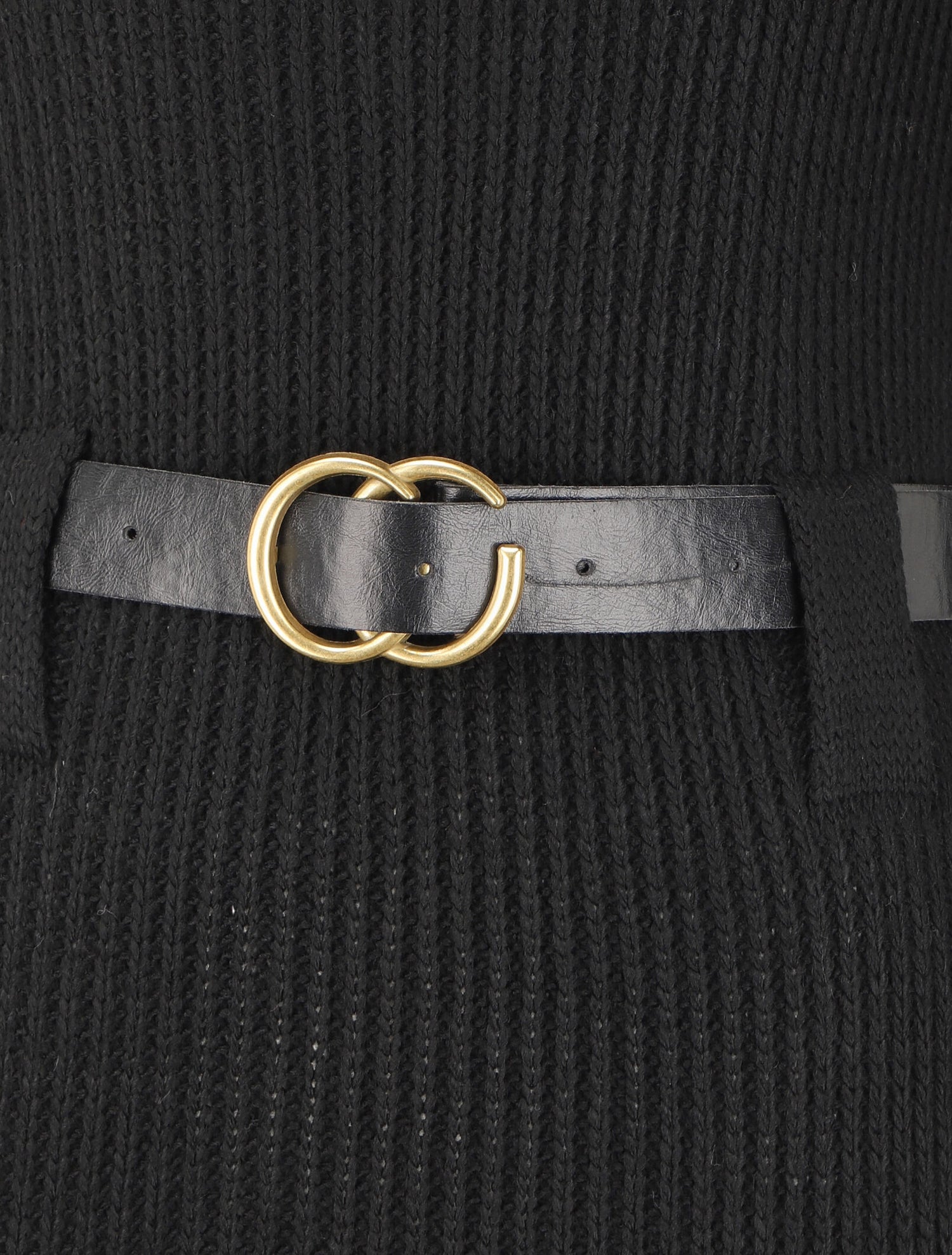 Robe pull à col montant - Noir - 3