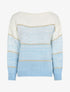 Pull oversize à bandes irisées - Bleu - 4