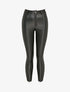 Pantalon 7/8 enduit avec zips aux chevilles - Noir - 1