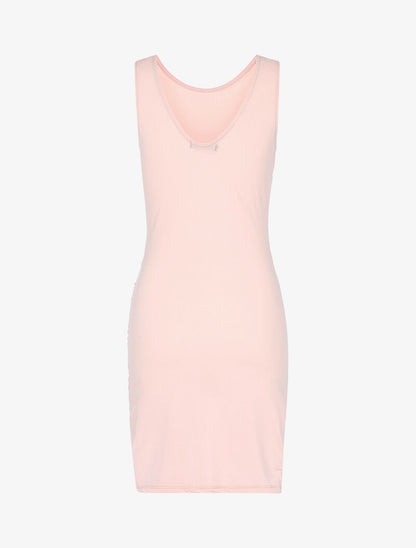 Robe fourreau à bords drapés - rose - 2