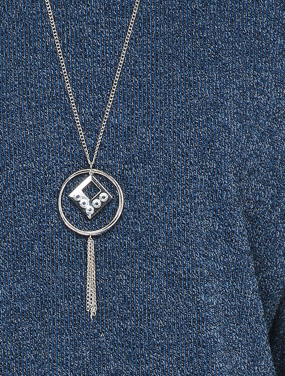Pull à col rond et manches dolman - Bleu - 3