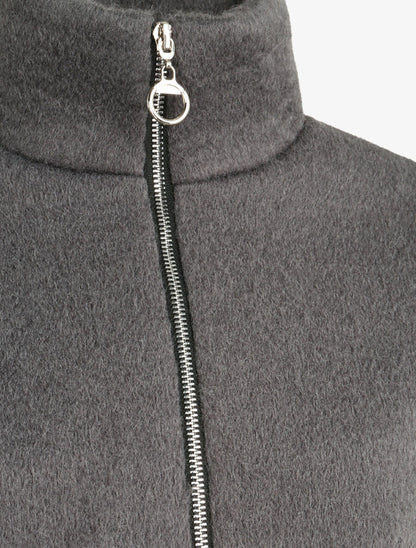 Veste zippée à col montant - Gris - 3