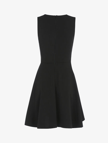Robe patineuse à boucle contrastante - Noir - 2