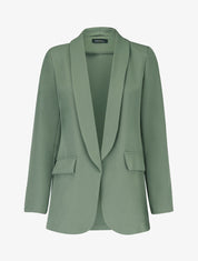 Blazer ouvert uni - Kaki - 3