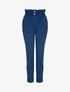 Pantalon uni coupe carotte - Marine - 1