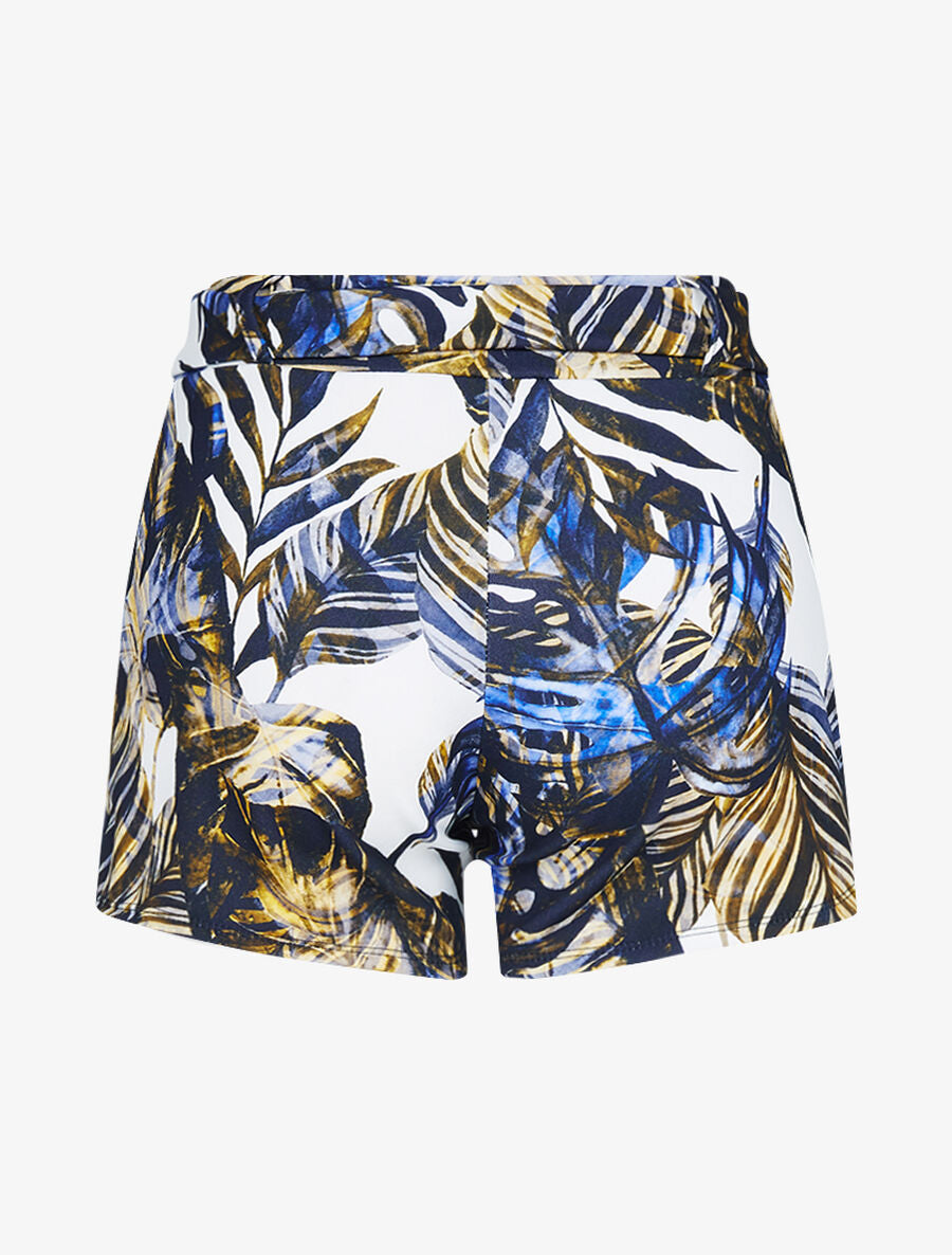 Short extra court à imprimé tropical - Ecru - 2